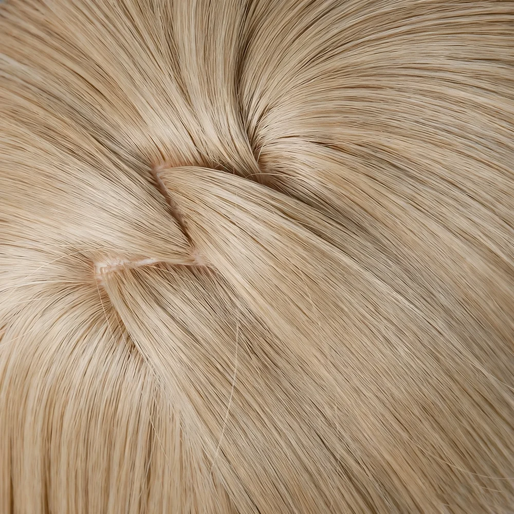 Anime GACHI AKUTA Zanka ‌   Perruque de Cosplay synthétique pour hommes adultes, cheveux courts noirs dorés, résistants à la chaleur, accessoire d'halloween