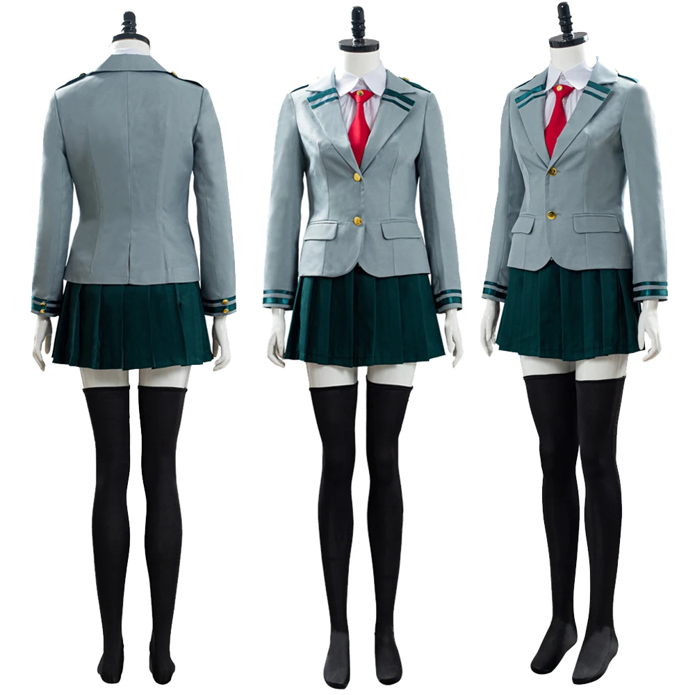 Ochaco Uraraka Asui Tsuyu Cosplay Uniform Anime My Hero Cosplay Academia Outfit Adult Halloween Carnival Party Suit Ladies Women