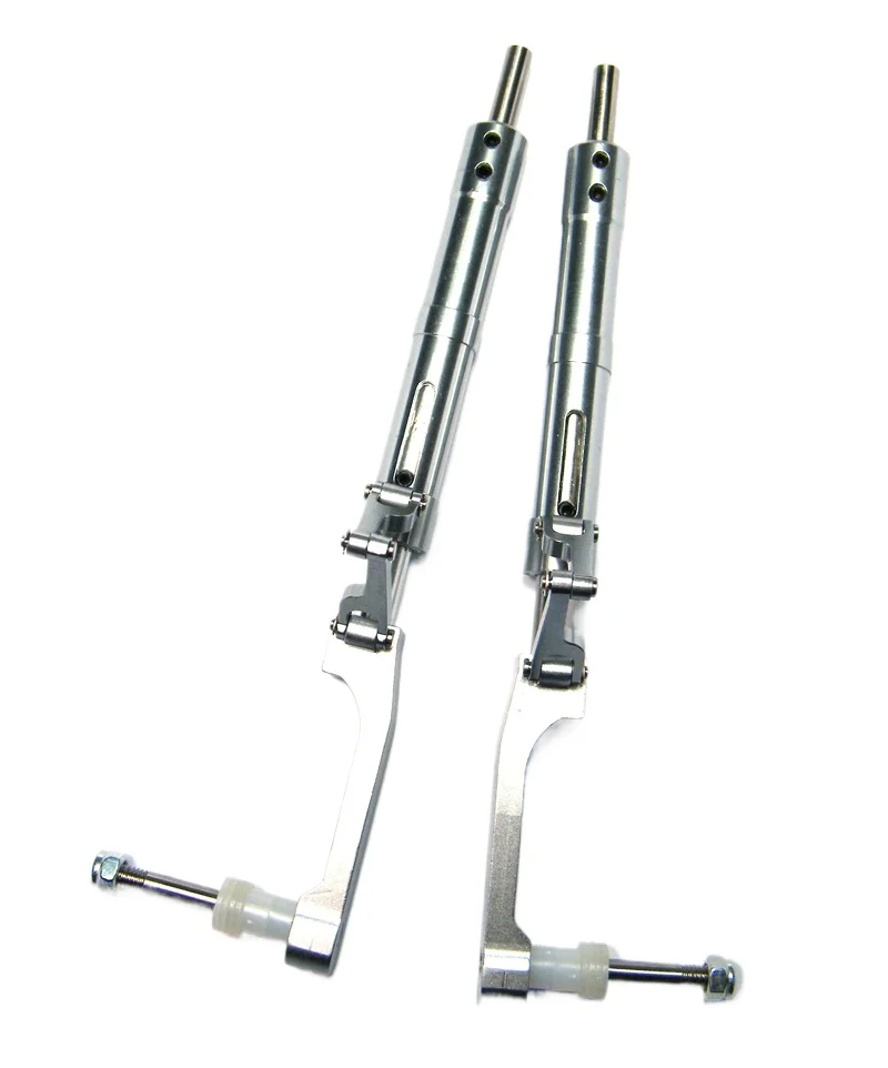 Train d'atterrissage absorbant les chocs en métal pour avion RC, jambe de force d'amortissement des vibrations en alliage d'aluminium CNC, convient aux pièces d'avion modèle Warbird