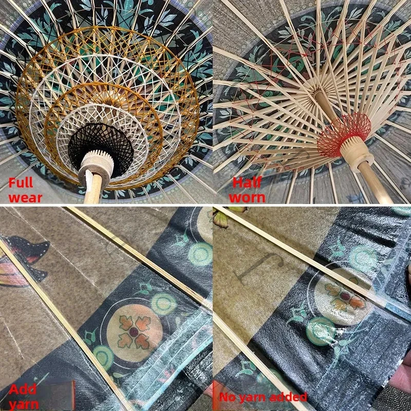 Wind Oil-Paper Handmade Traditional Rain--Proof Men'S And Women'S Ancient Hanfu Prop