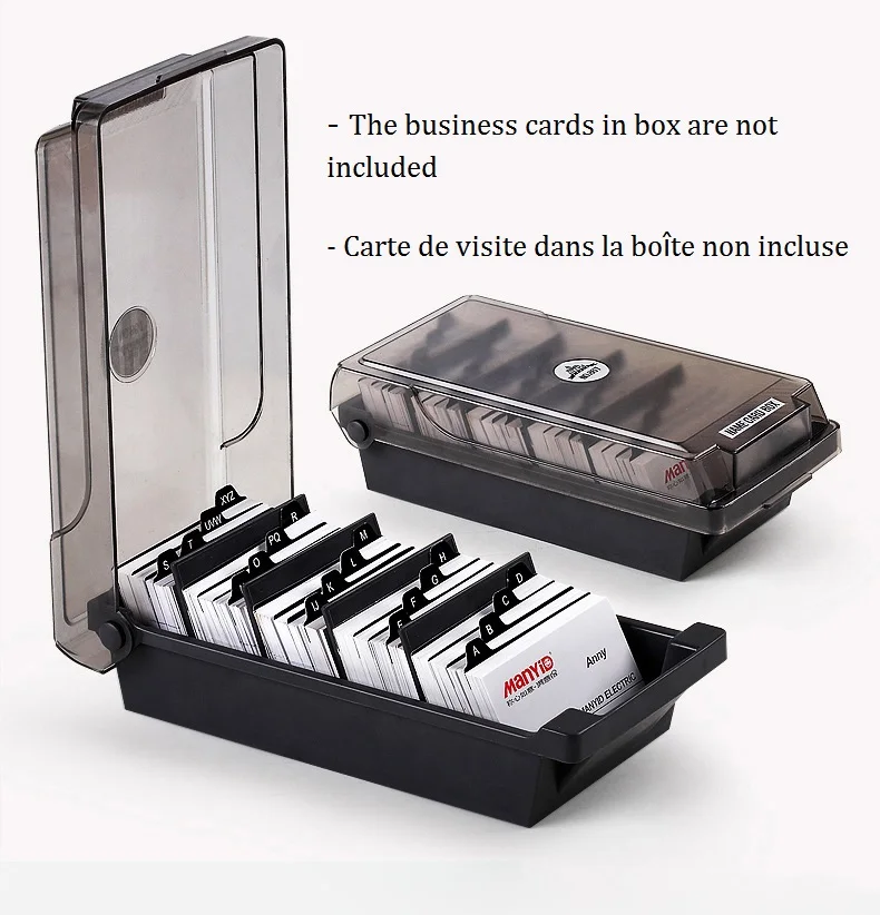 Business Card Holder Case Organizer File Box Storage