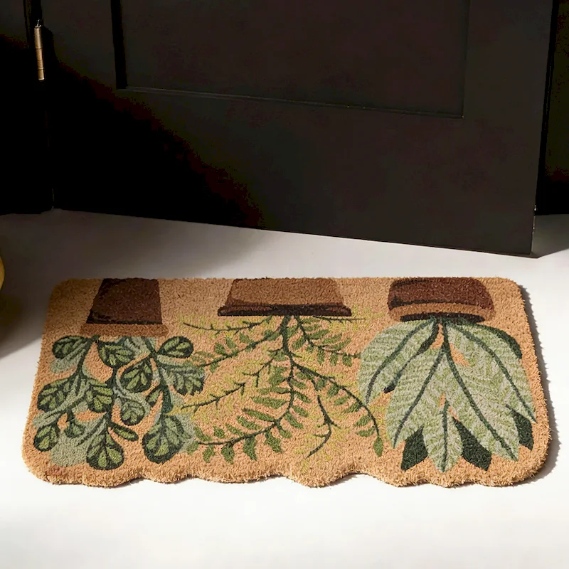 VIKAMA Tropical Leaves And Pot - Zara Home Bathroom Rug review and price