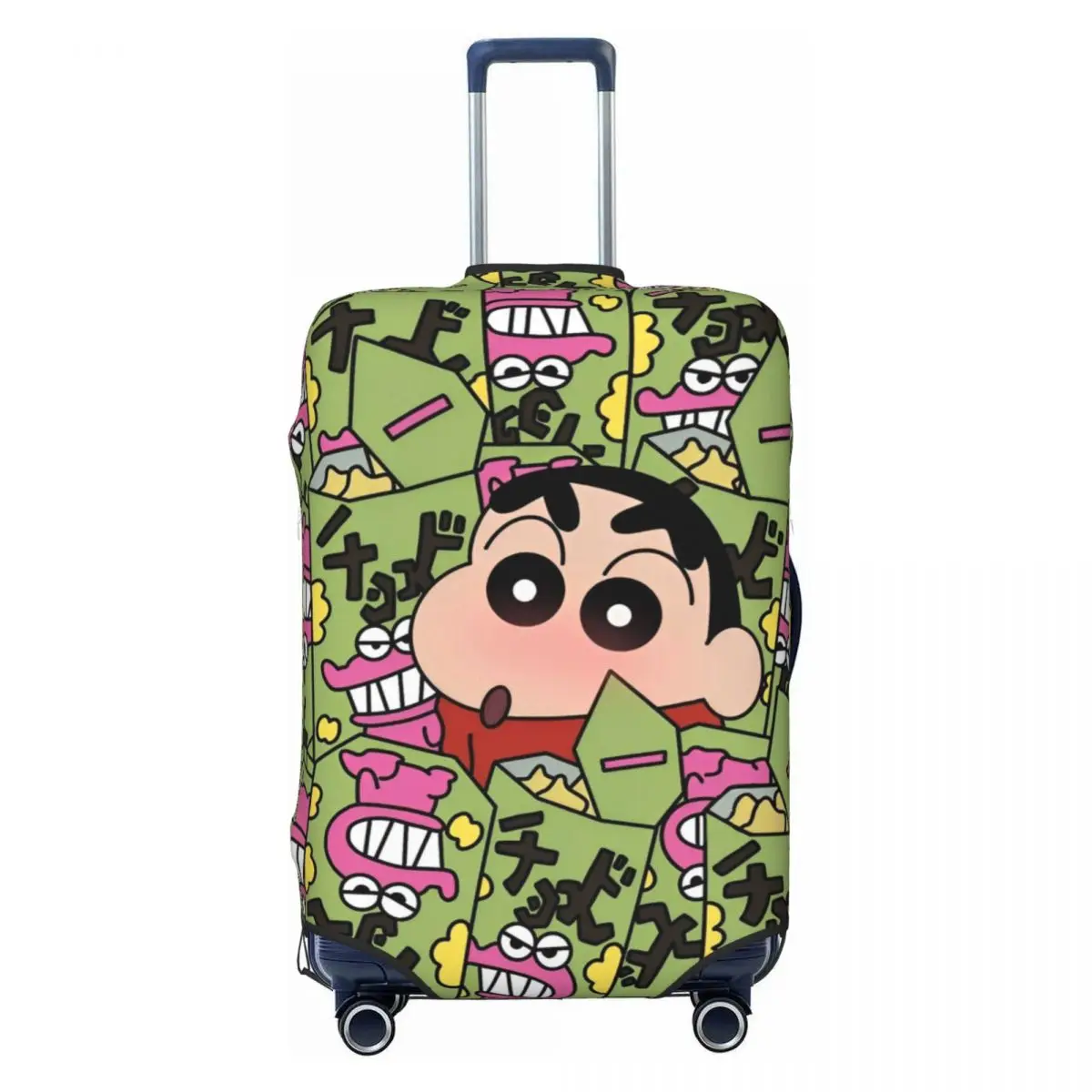 Crayon Shin-Chan Anime Suitcase Cover Cruise Trip Protection Holiday Useful Luggage Supplies