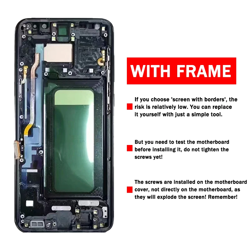 TFT Screen for Samsung S8 Plus G955F Lcd Display Digital Touch Screen with Frame for Samsung S8+ G955 Screen With Frame