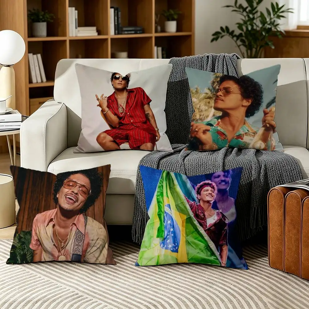 

Singer B-Bruno Mars Pillow Case for Sofa Living Room Home office Decor Protective Cover