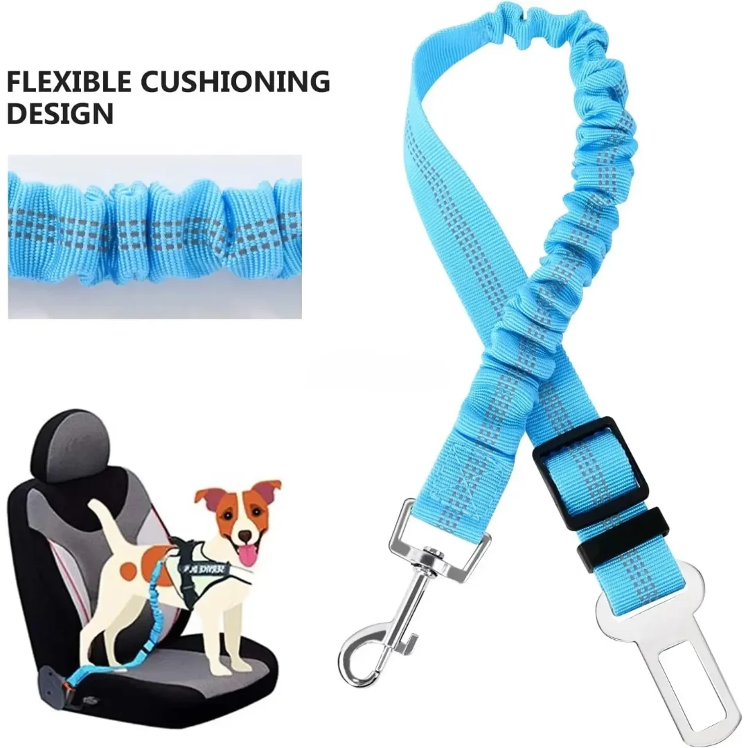 Advanced Dog Car Seat Belt Pet Dog Car Seat Nylon Material Seat Buckle Adjustable Length Suitable For Any Pet Dog Traction Rope