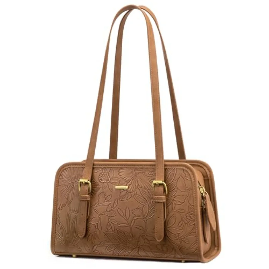 

LOVEVOOK Swing Zip Shoulder Bag, Small Purses for Women Trendy Handbags, Mini Vintage Hobo Clutch Leather Tote