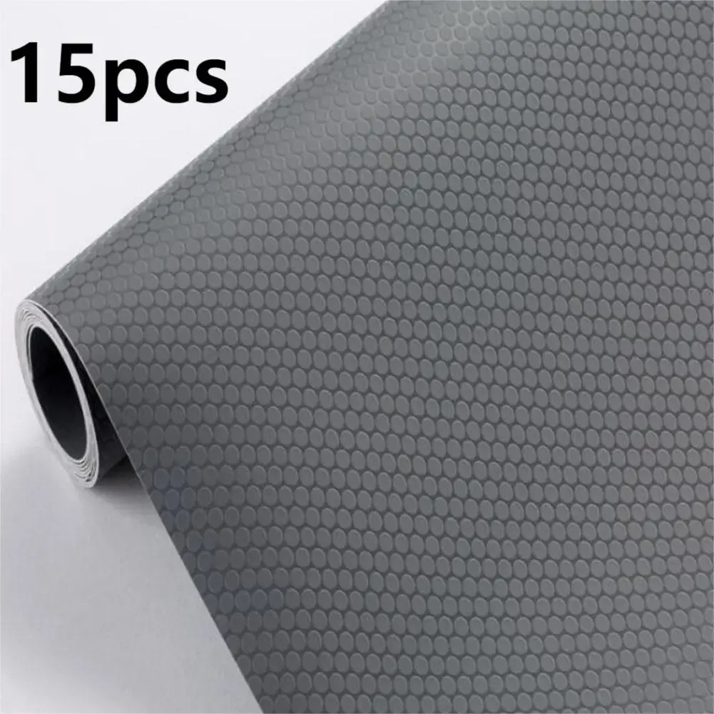 5/15PCS Grey Fridge Liner Washable Mat Pad Drawer Mat Kitchen Waterproof Shelf Fresh Foldable 45x29cm