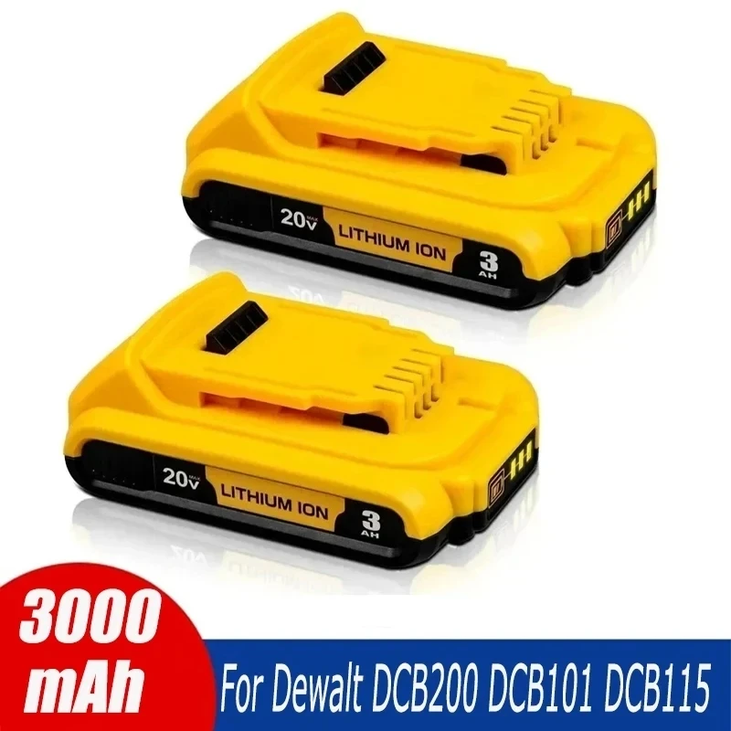 

3000mAh 20V Baterry For Dewalt DCB200 Replacement Battery DCB200 DCB101 DCB115 Power Tool Baterry For Dewalt Li-ion Batteries