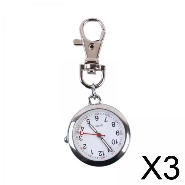 

Подвесной женский брелок, карманные часы, простой классический кулон из сплава, цифровой брелок, подарок для медсестры, медицинских профессионалов