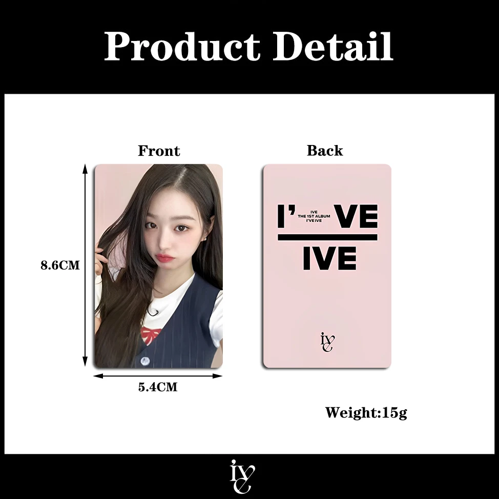 Korean Girl Group 1VE Fu Series New Am3 Special Card Yujin Gaeul Wonyoung LIZ Rei Leeseo Peripheral Small Cards