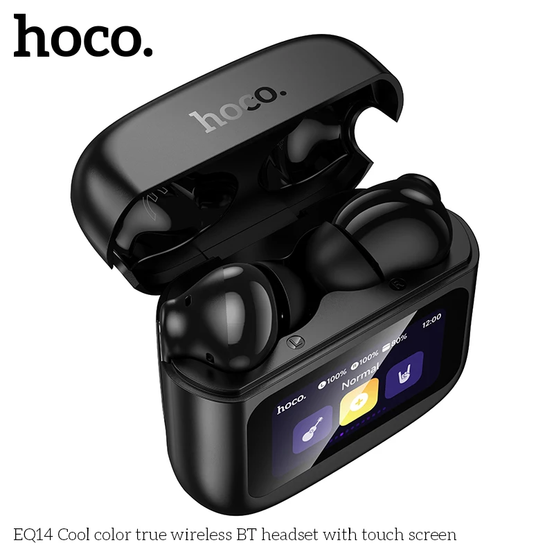 HOCO EQ14 Wireless Earphone With LED Touch Screen Power Display Type-C Charging Box Bluetooth 5.4 Headphone Hifi Stereo Earbuds view 5