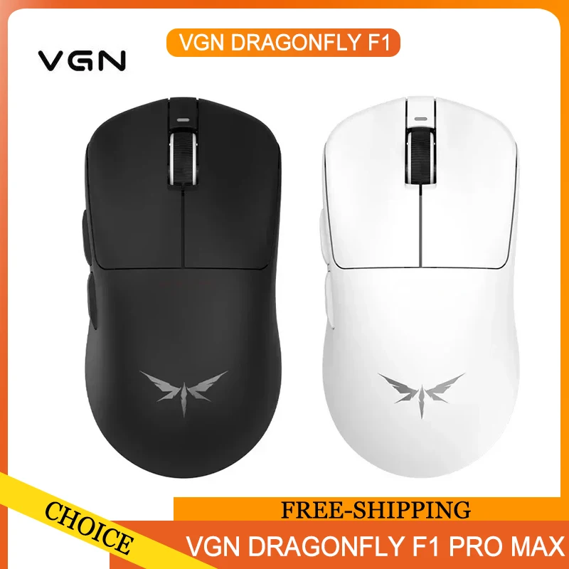 VGN Dragonfly F1 Pro Max 4k Wireless Mouse Dual-Mode Moba Gaming Mouse 2.4g Lightweight E-Sports Gaming Mouse Pc/Mac Gamer Gift