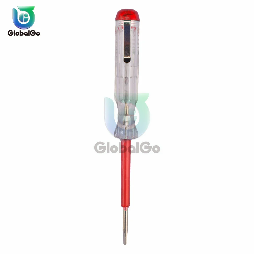 AC 100-500V Pocket Pen Sensor Voltage Detector Tester Screwdriver Clip Test Pencil Multifunctional Flat Screwdriver Test Pen