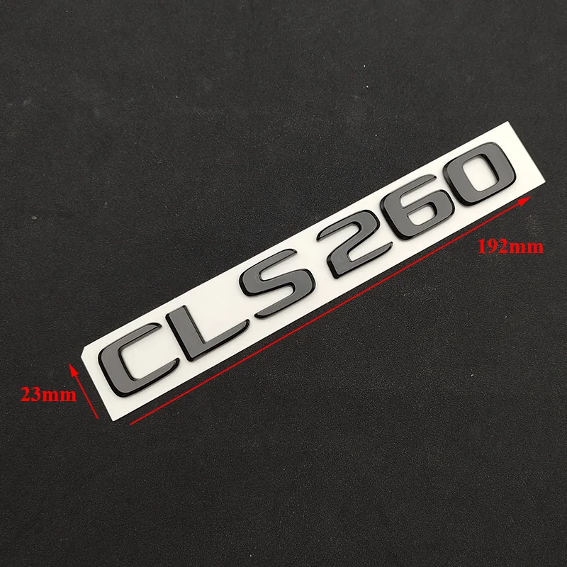 ABS Black Letters Car Trunk Badge CLS 53 63 220 250 260 300 320 350 400 450 500 Emblem Logo For Mercedes W218 W219 Accessories