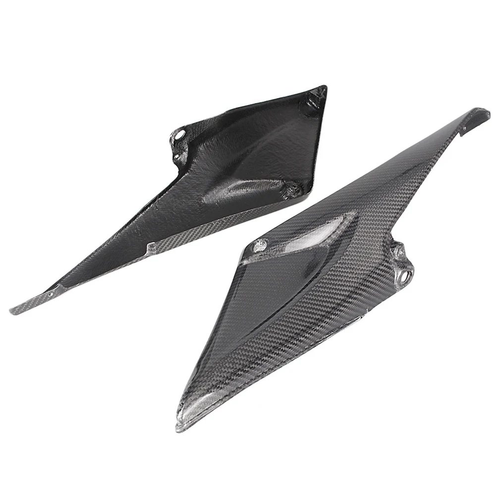 2Pcs Real Carbon Fiber Motorcycle Fuel Gas Tank Side Cover Panels Protector for Honda CBR600RR 2005 2006 / CBR 600RR 05 06 image 5