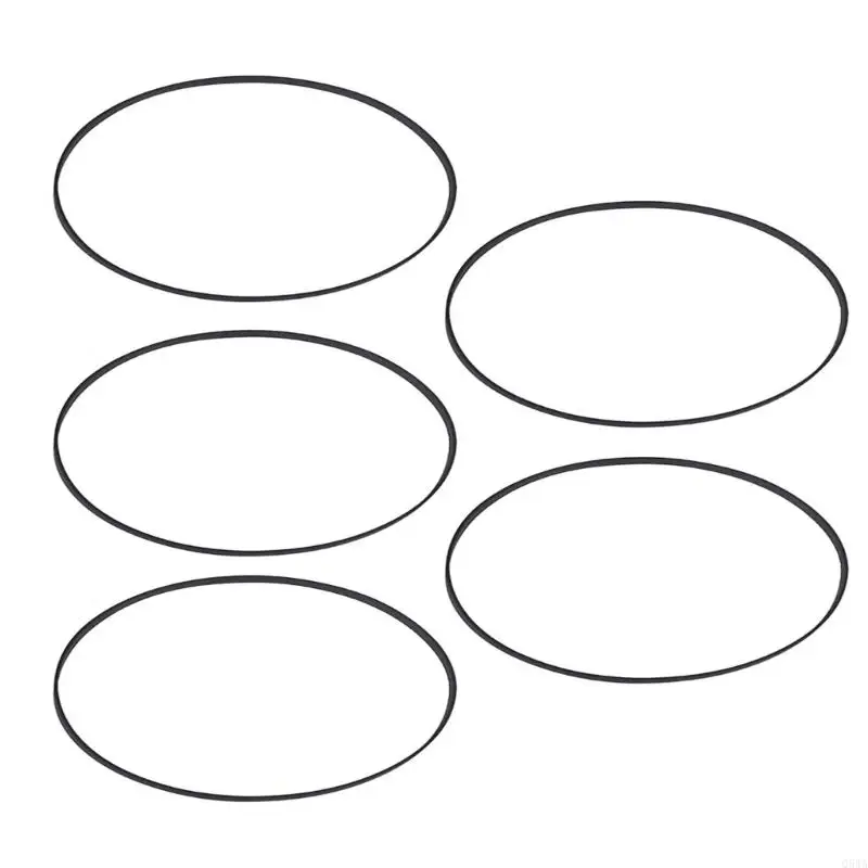 Q5WA 41-190MM حزام مطاطي مطوي مربع 1.2 مم لآلة شريط كاسيت مسجل 5pcs