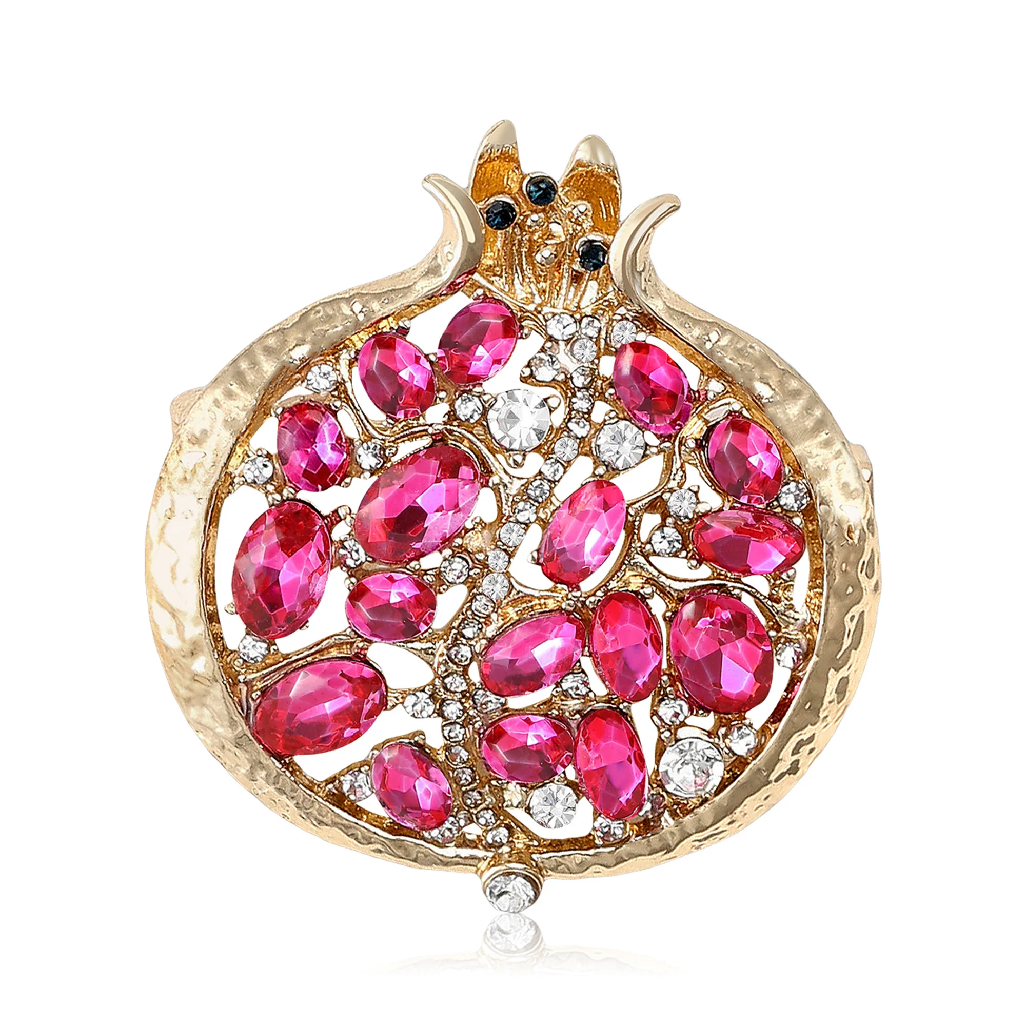 Beaut & Berry luxe strass grenade broches pour femmes émail fruits plante broches décontra
