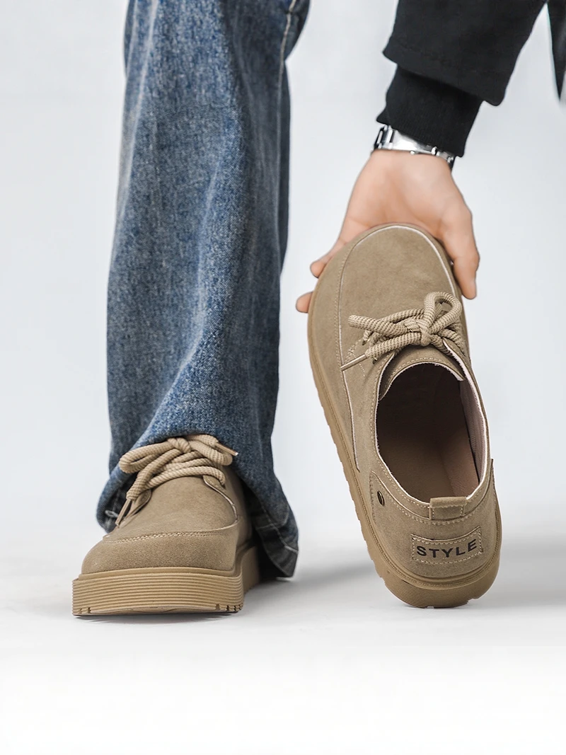 

Men's Casual Birkenshoes Work Shoes Anti-slip Wear-resistant Leisure Fashionable Shoes British Style Retro Suitable for Offic...