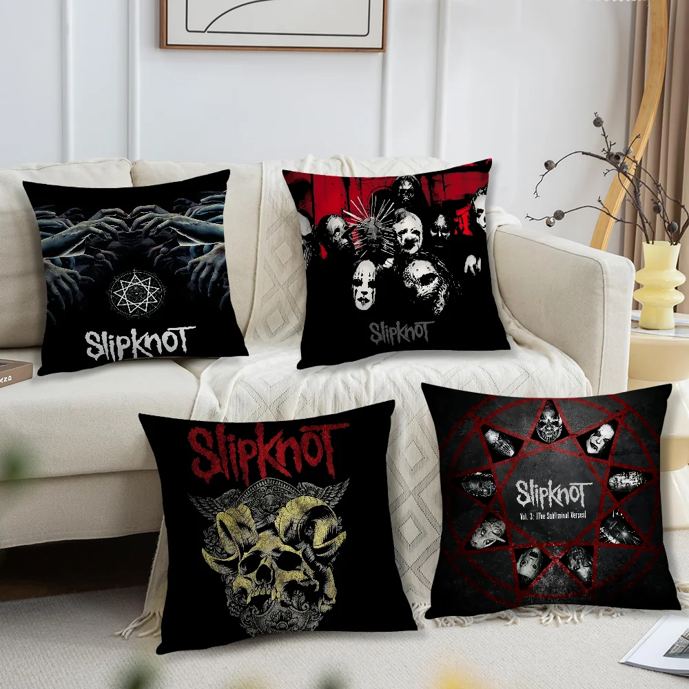 Band S-Slipknot Pillow Case Living Room Headboard Bedroom Office Cushion Cushion Sofa Nap Time