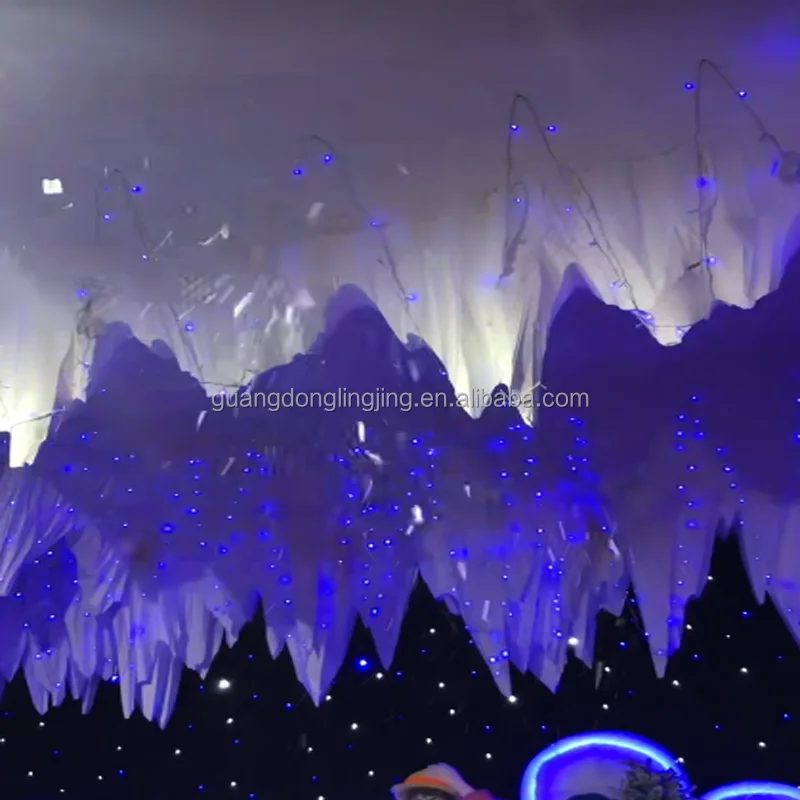 Commercial Indoor Snowfall Machine Flake Ice Generator Compressor for Spa Complex Scenery