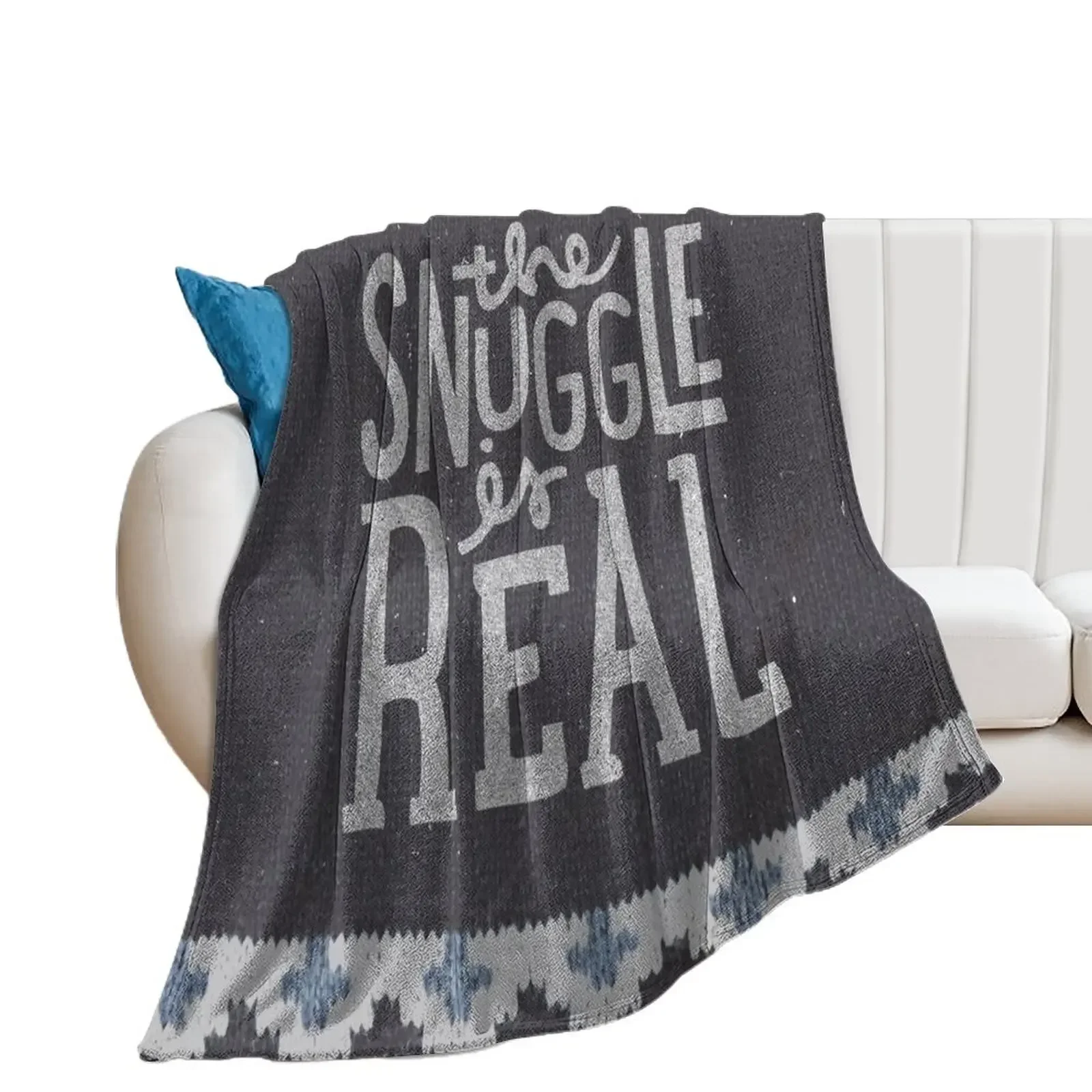 the SNUGGLE is REAL Throw Blanket Decorative Sofas Sofa Quilt Blankets