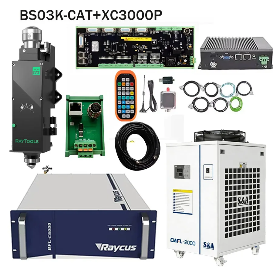 2026 Raytools XC3000P bus BS03K-CAT cutting head Raytools RFL-1500/RFL-2000/RFL-3000/RFL-6000 1.5KW/2KW/3KW laser source