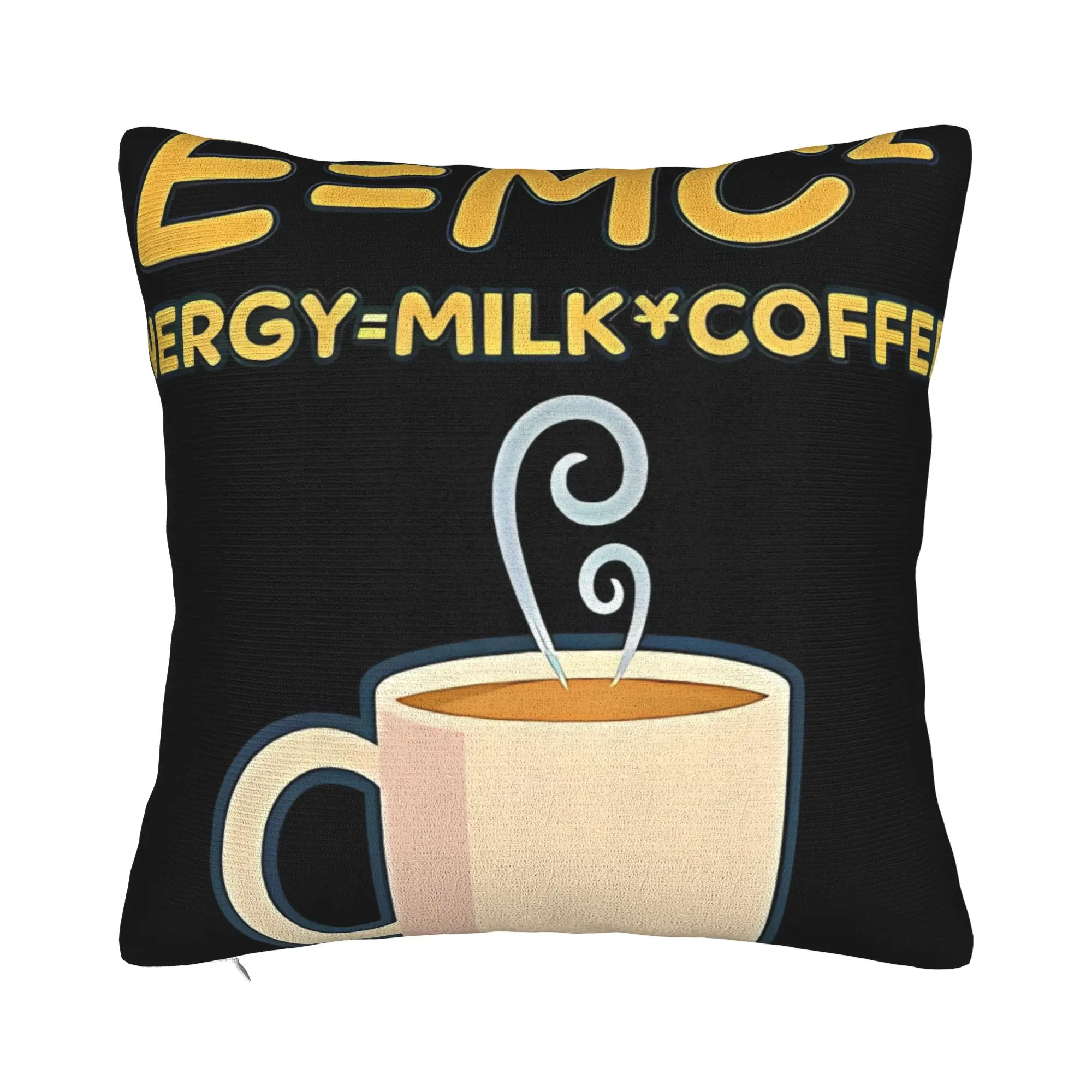 E=MC2  Science Coffee Energy  Decorative Pillowcases for Cozy E=MC2 Pillow Cover Soft Durable