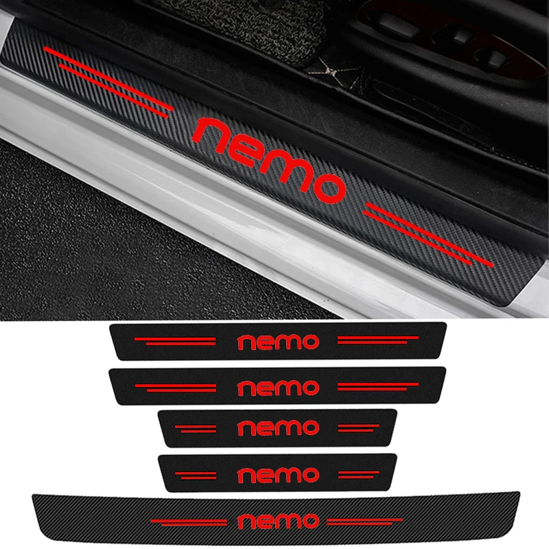 For Citroen NEMO Car Decoration Stickers Front Rear Door Threshold Interior Water Proofing Anti Scratch Durable Protective Films