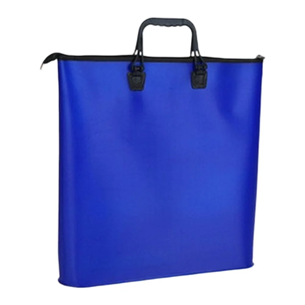 Fishing Tackle Bag Deep Blue EVA Fishing Bag Long-lasting EVA Material Leak-proof Performance Sealed Zipper Closure