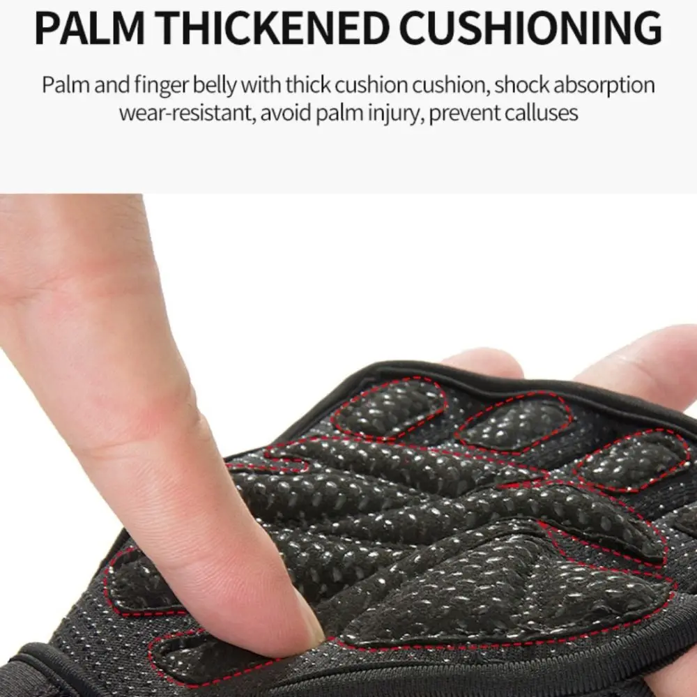 

1 Pair Finger Cot Palm Protector Gloves Non-slip Wear-resistant Fitness Palm Protect Pads Soft Breathable