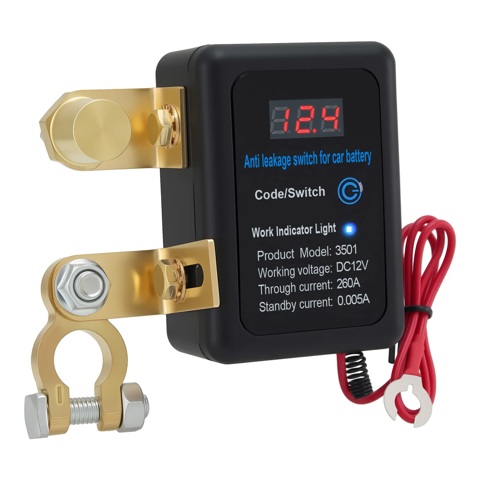 12V Auto-Batterie-Anti-Leckage-Abschalterschalter 260A Automatischer Intelligenter Ferngesteuerter Trennschalter für Fahrzeugsicherheit – Detail 12