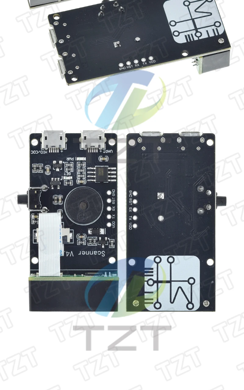 TZT QR/1D/2D/Code-Scanner V4.0 Barcode-Erkennungsmodul mit Serieller Kommunikation UART-Schnittstelle USB-Tastatureingabe – Detail 7