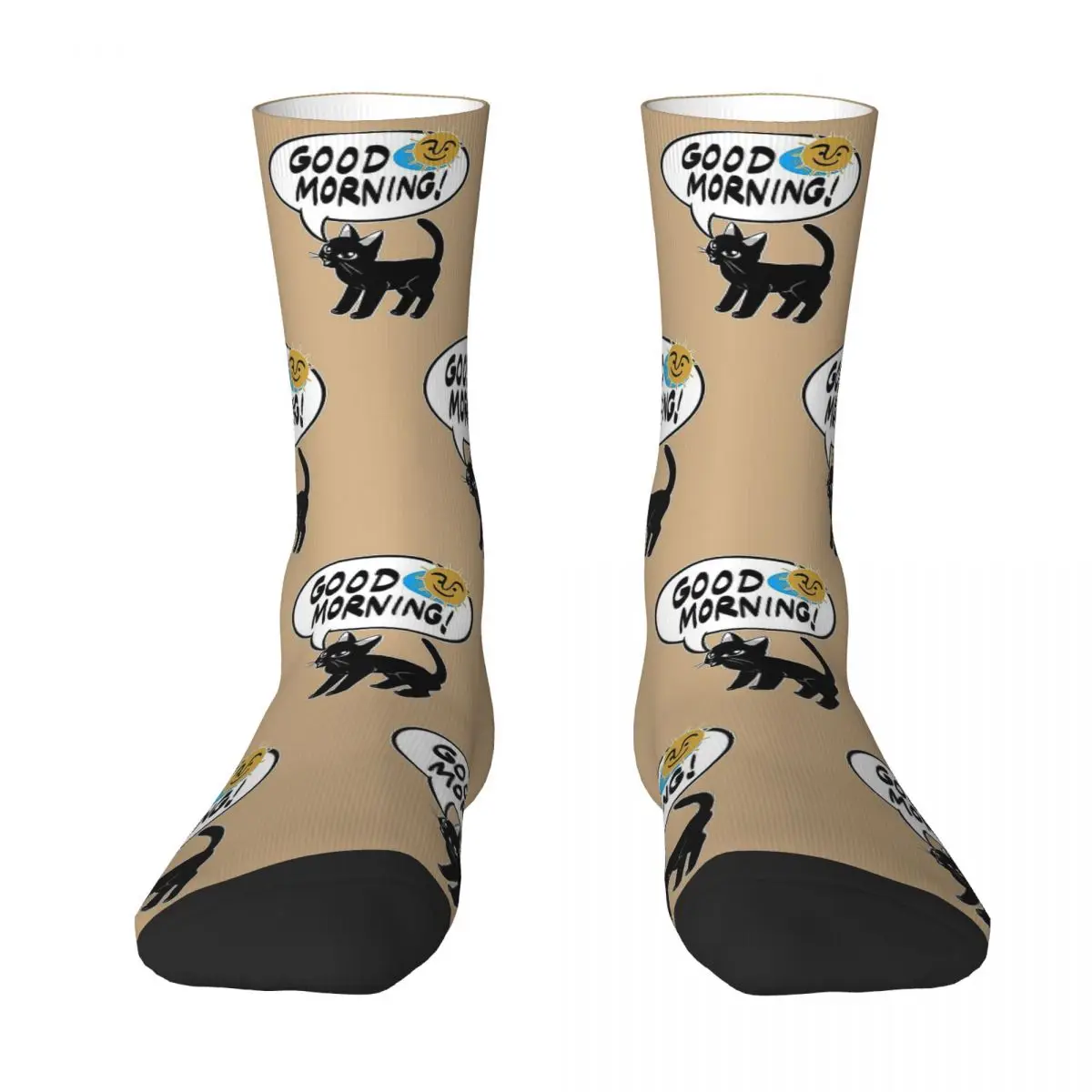 Good Morning! Unisex Winter Socks Outdoor Happy Socks Street Style Crazy Sock