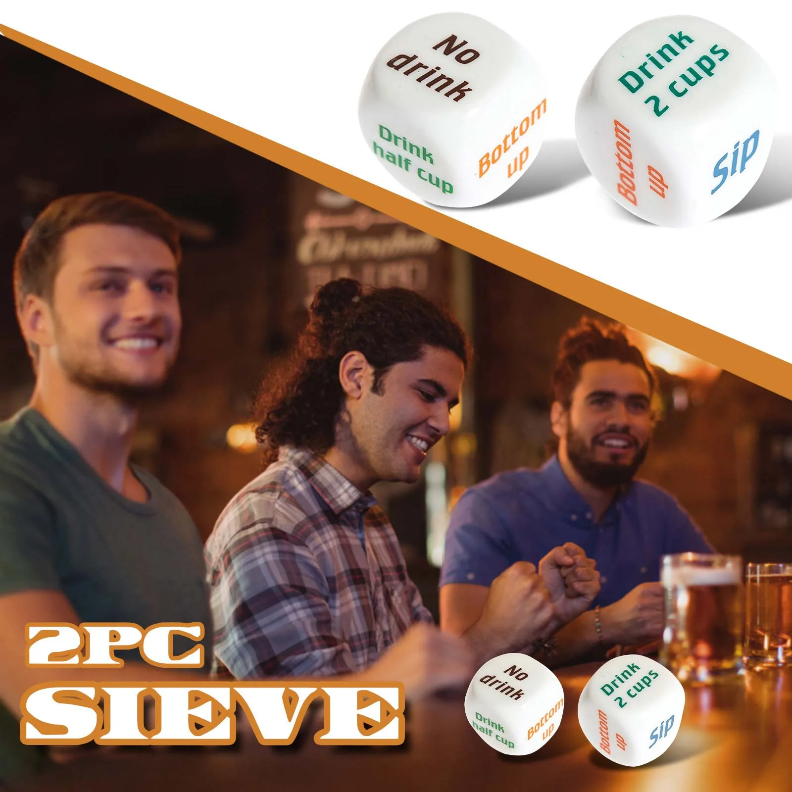 English Drinking Dice Creative English Dice Drinking Party Game Props Party Games Game Command Props