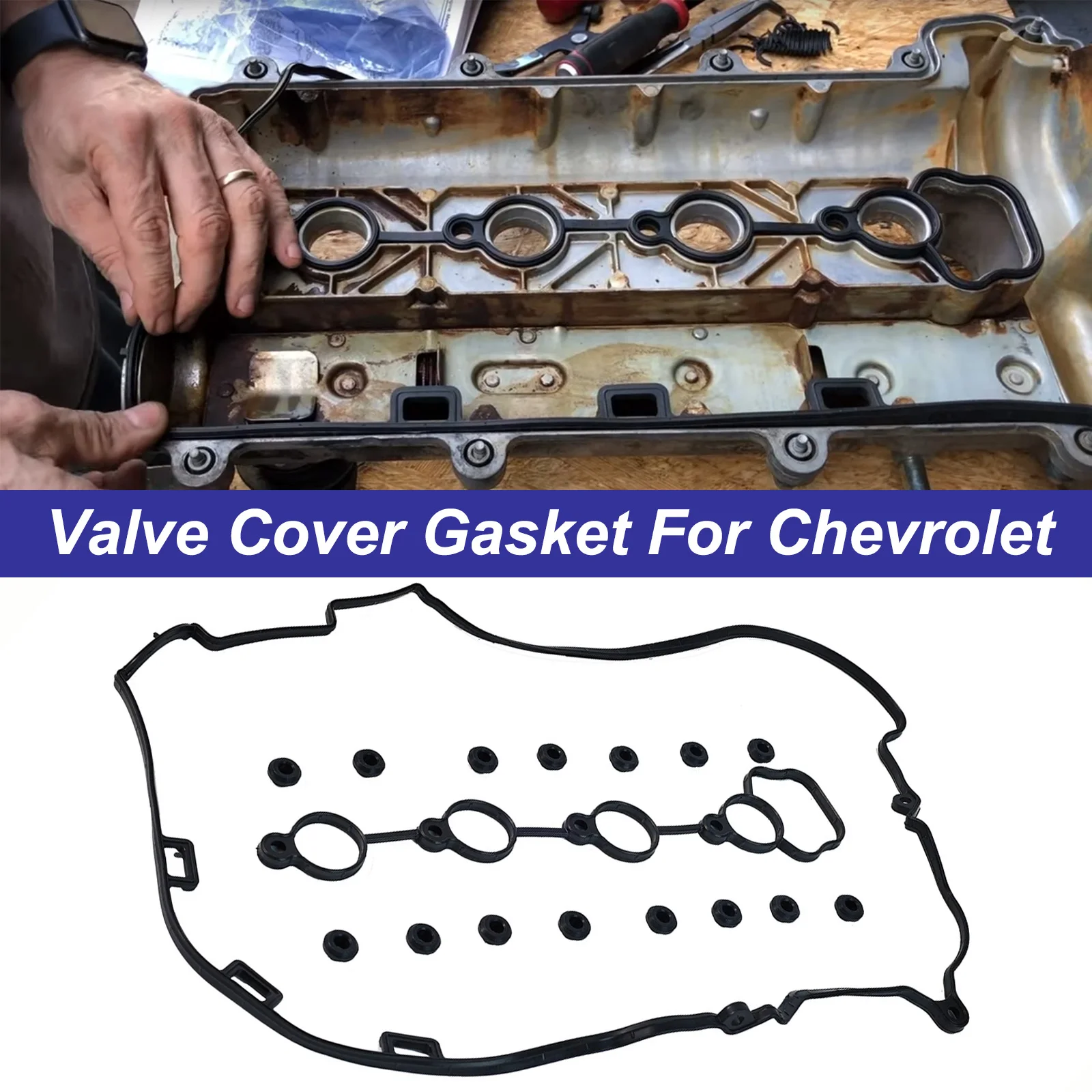 For Chevrolet Cobalt Pontiac Saturn 4-Door 2.2L 2.4L 2006-10 Auto Engine Valve Cover Gasket 12598014 VS 50769R VS25585 13848658