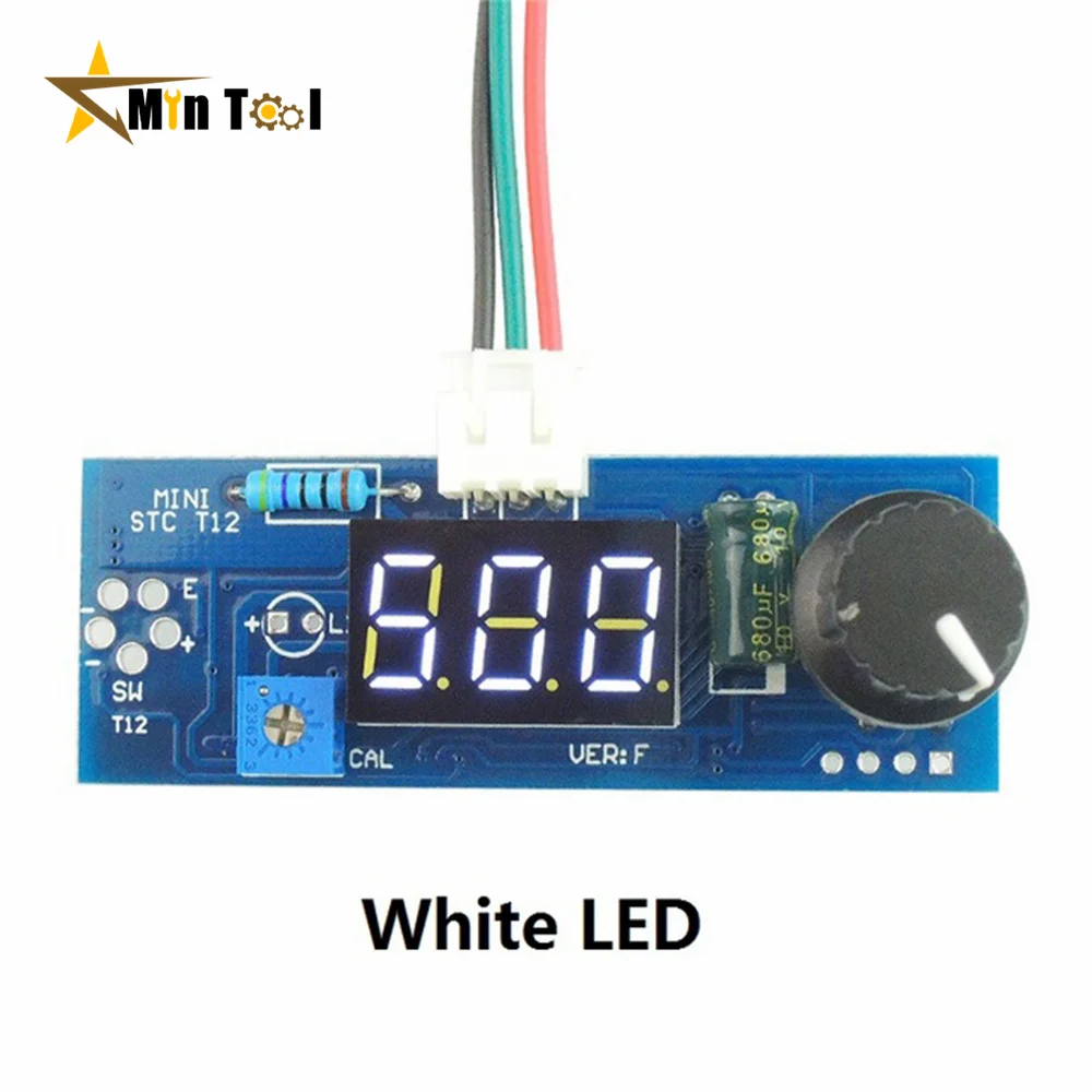 Electric Unit Digital Soldering Iron Station Temperature Controller Board for HAKKO T12 Handle DIY kits W/ LED Vibration Switch