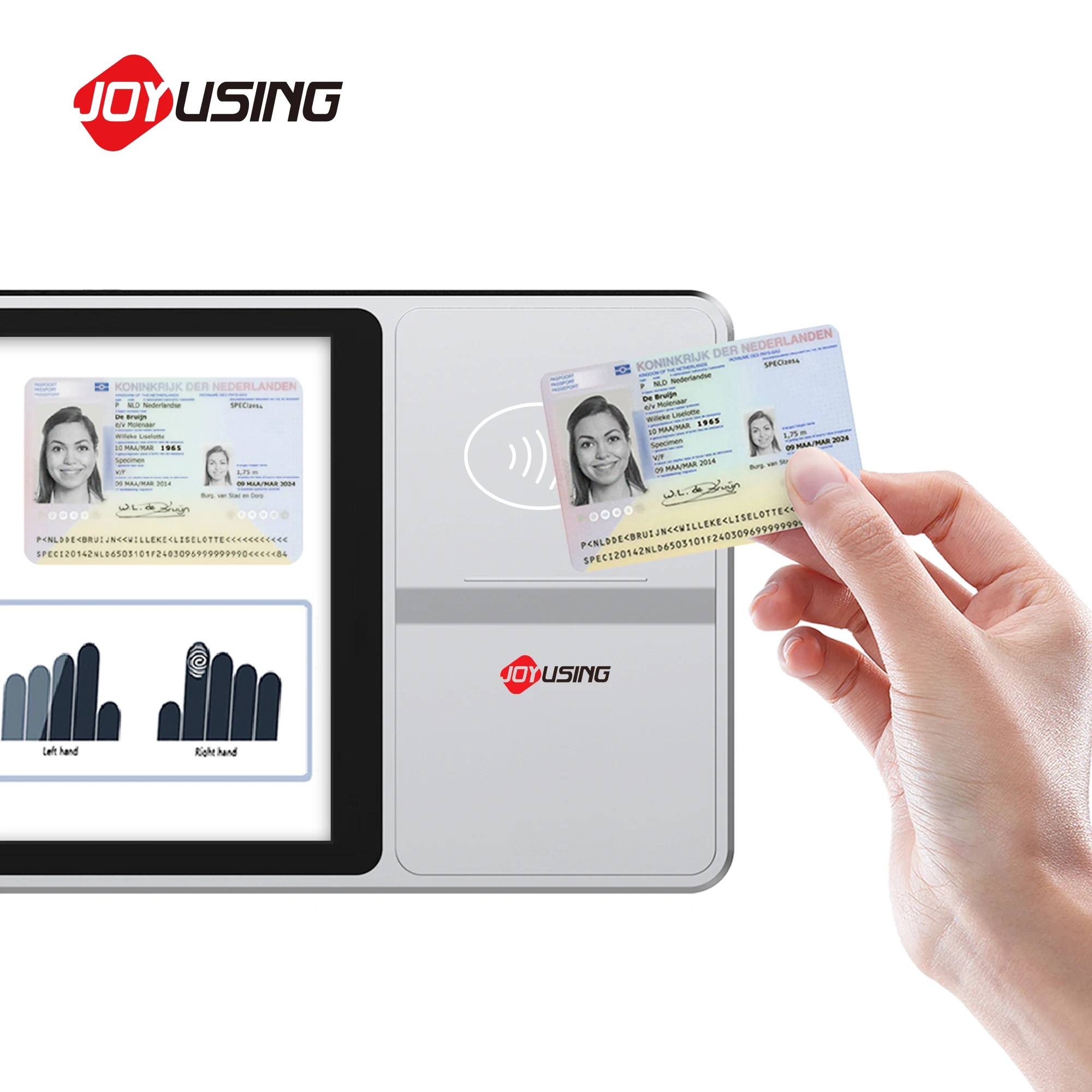 Banco de assinatura eletrônica tudo-em-um, eficiente, sem papel, escritório, assinatura de impressão digital, tablet, dispositivo de assinatura de 10,1 polegadas