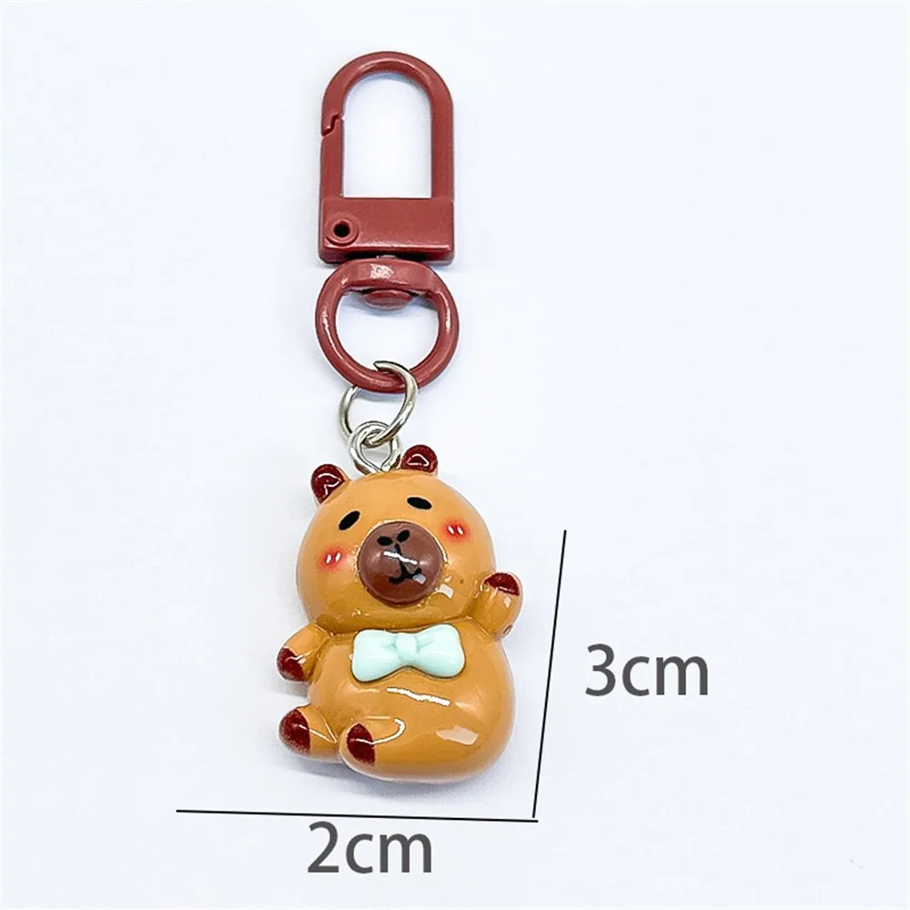 المعلقات الحيوان سلاسل المفاتيح على ظهره سحر الكرتون مجوهرات لحقائب الظهر النساء الرجال