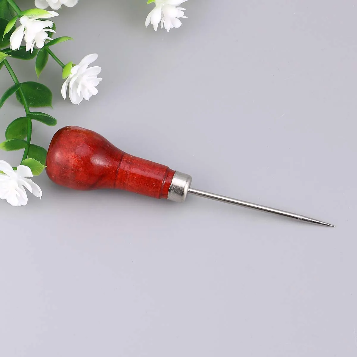 

Wooden Handle Awl Tool Sewing Accessories Stitching Craft Repair Kit For Canvas Coats Tents Mattresses Furs DIY Gifts