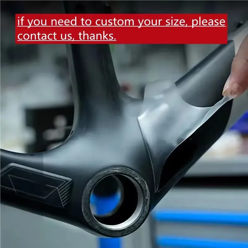Road Bike Bottom Bracket Shell Protective Sticker Bicycle Paster Scratch-Resistant Protector Bike Guards Transparent Decals BB