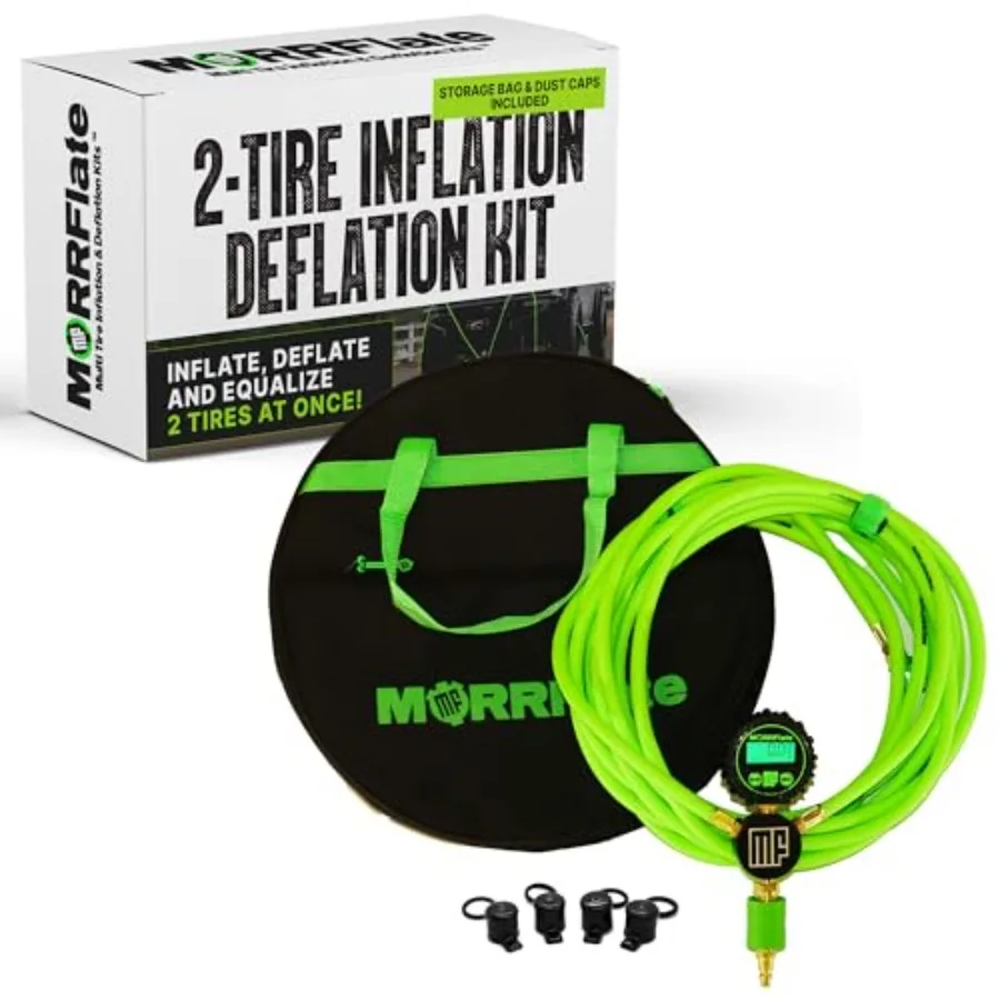 

Duo Rapid 2Tire Inflation Deflation Hose Kit for Efficient Tire Maintenance in Automotive Repair and Outdoor Adventures Feature