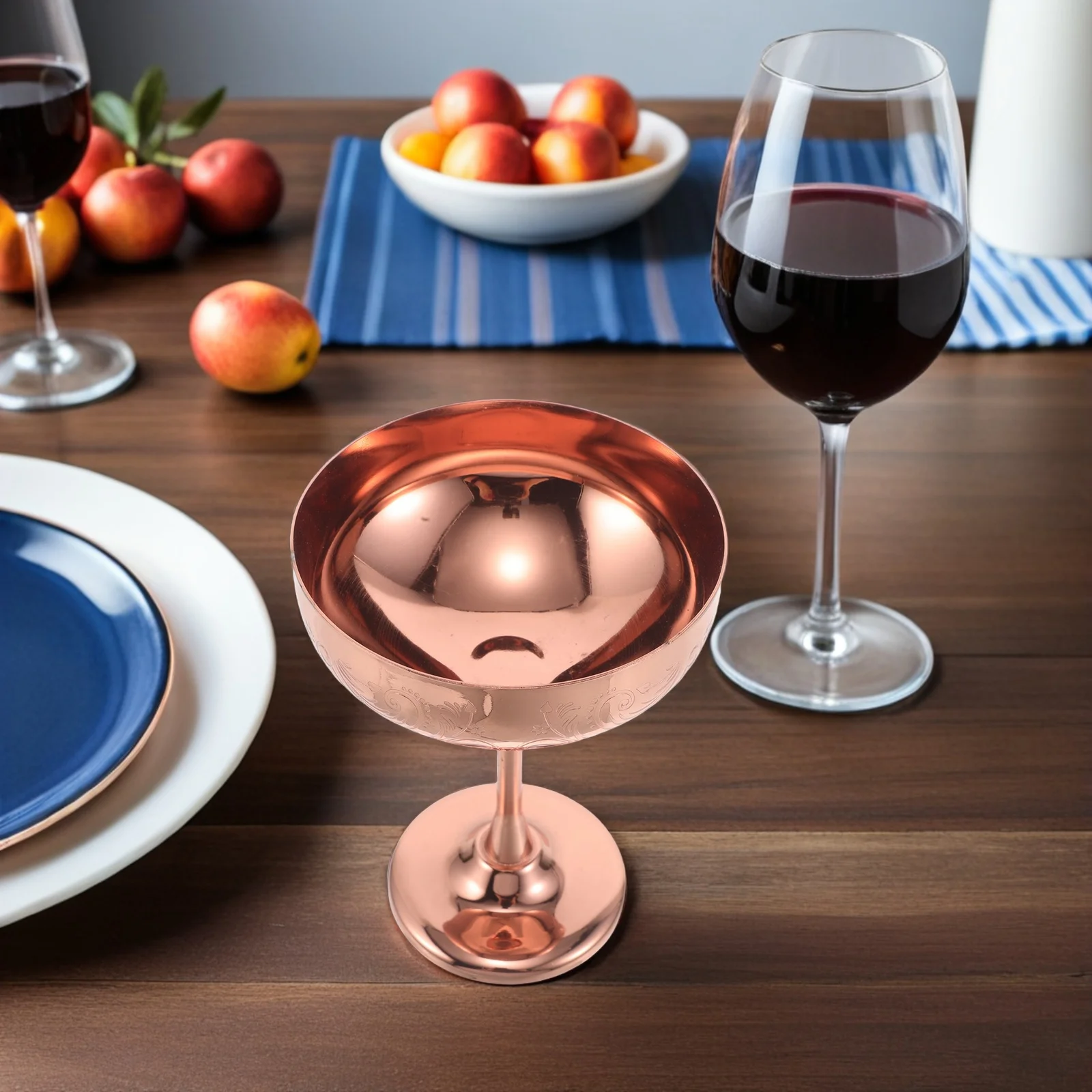 

Stainless Steel Dessert Bowls Set of 4 Multipurpose Use for Cereal Ice Cream and Salads Attractive and Functional