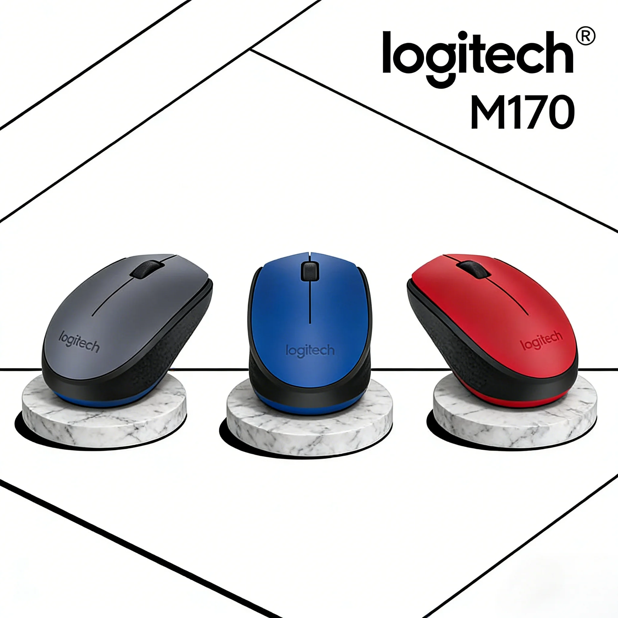 

Logitech M170 Wireless Mouse - 33 Feet Wireless Range