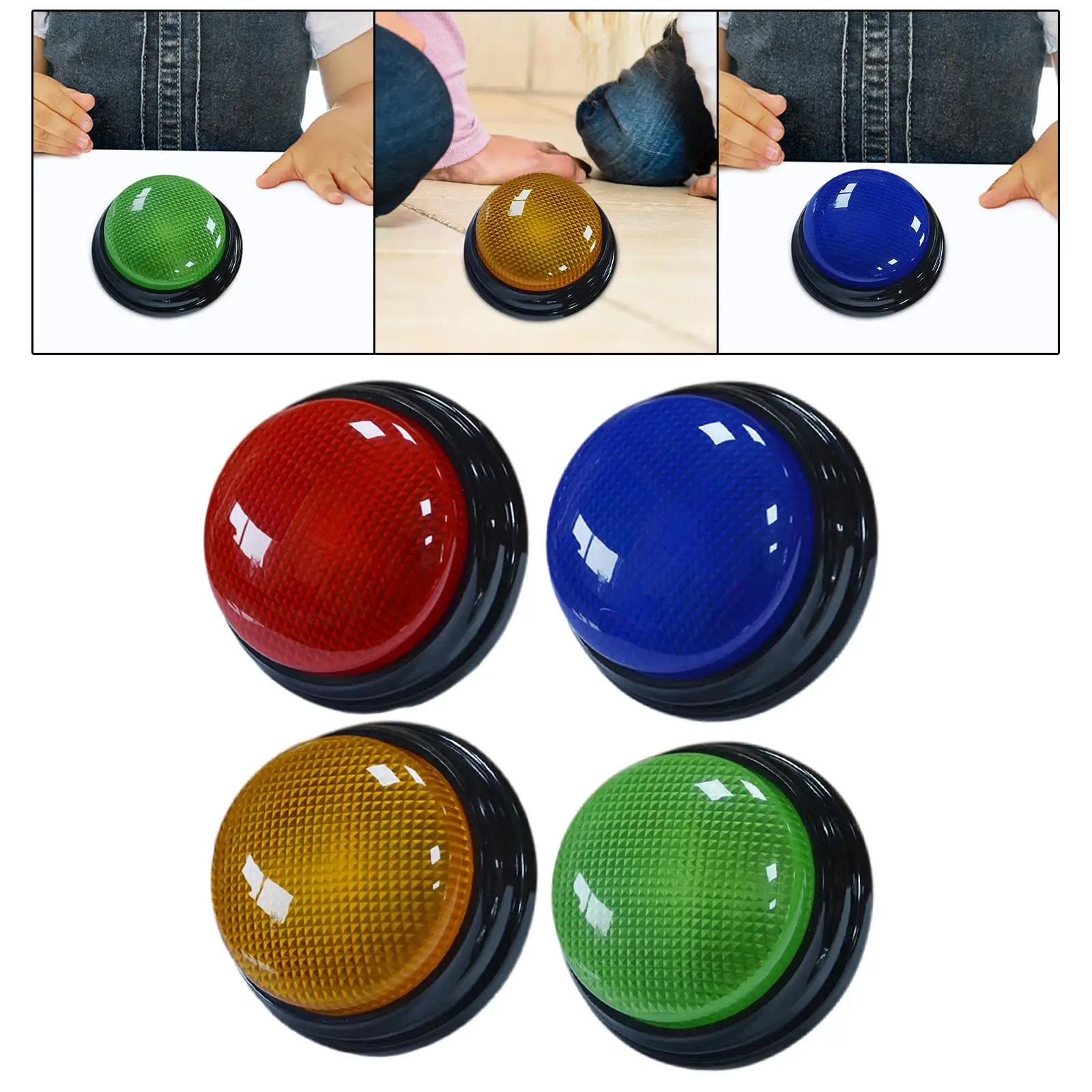 Sound Button Home Family Game Interactivity Gift Game Show Button with Light