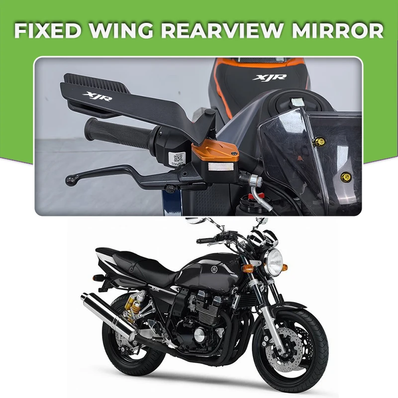 

A Pair Foldable Motorcycle Mirror Aluminum Alloy Wind Wing For YAMAHA XJR1300 XJR1200 XJ6N XJR300 XJR 1300 1200 Upgrade