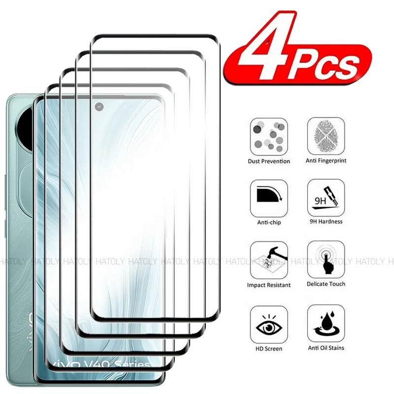 2/4PCS Curved Glass… - image