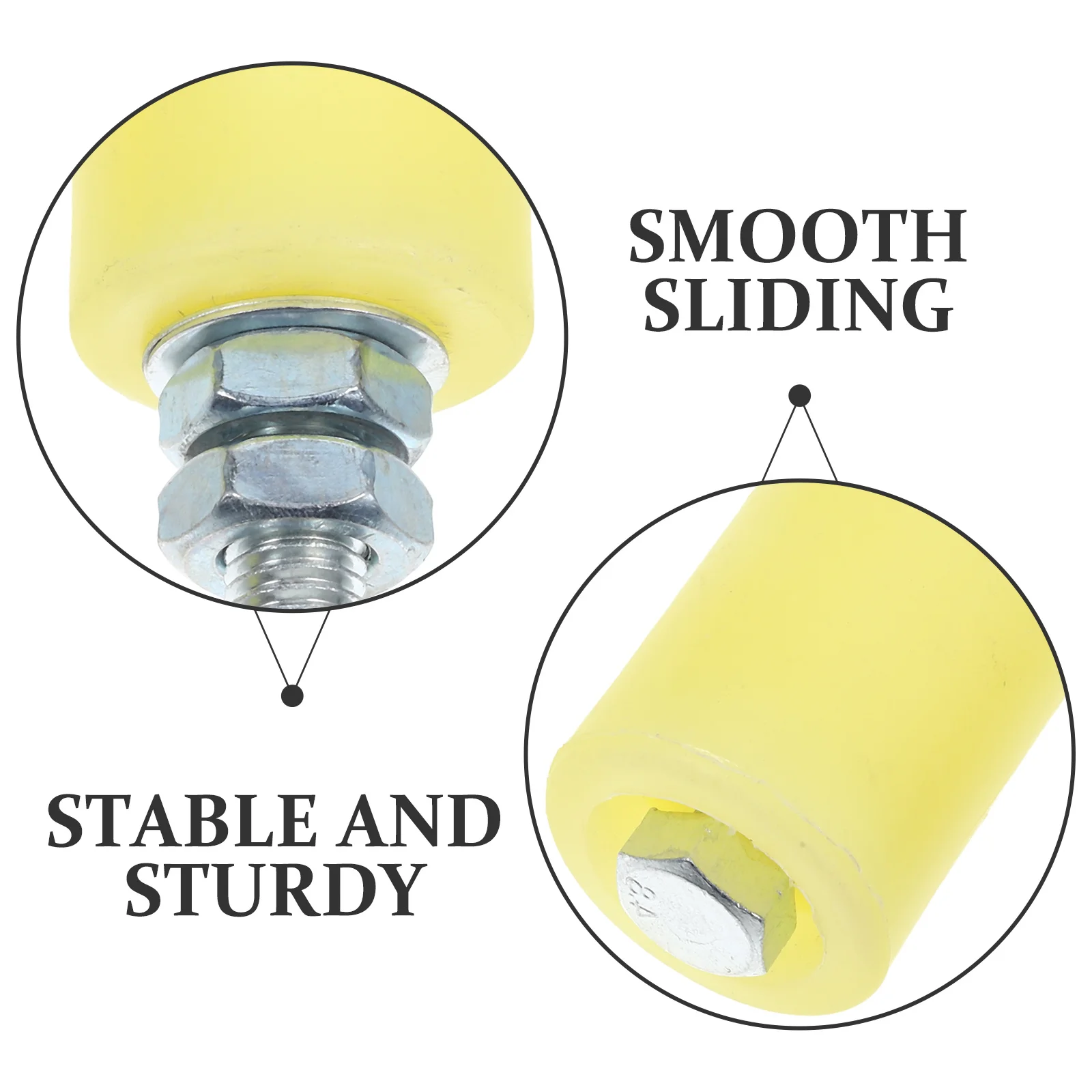 

4pcs Sturdy Nylon Roller Heavy Duty Guide Low Noise Support Durable Pulley Block Replacement Part Rail Door Accessories Rollers
