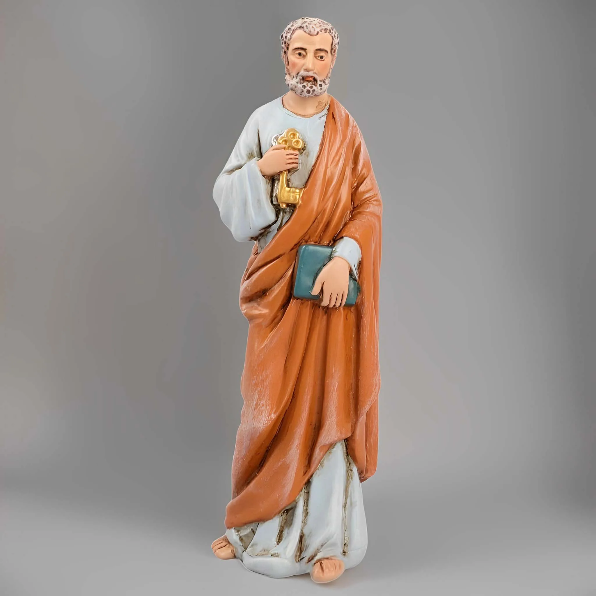 10cmH St. Peter Resin Statu Christmas Figurines Decorations Figurines Holiday Sculpture Tabletop Scenes Festival Gift Home Decor