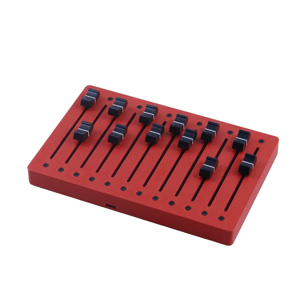12 Channel MIDI Controller with 10cm Long Faders, CC Expression & DAW Volume Mapping Control Surface